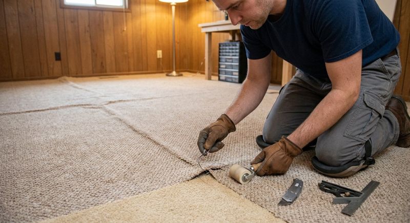 Basement Carpet Repair in Alpharetta, GA