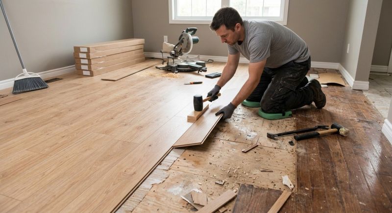 Laminate Floor Remodeling in Roseville, CA
