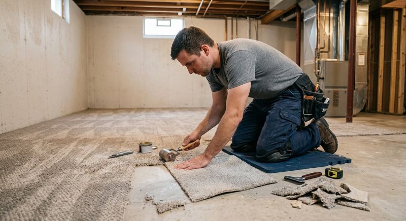 Basement Carpet Repair in Olathe, KS