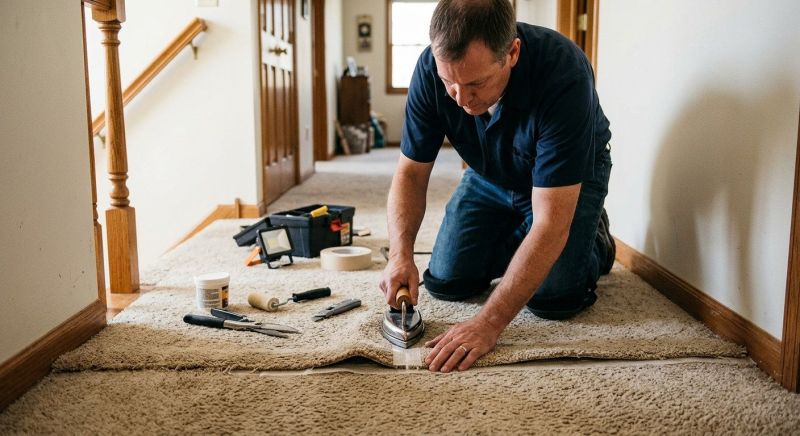 Basement Carpet Repair in Overland Park, KS