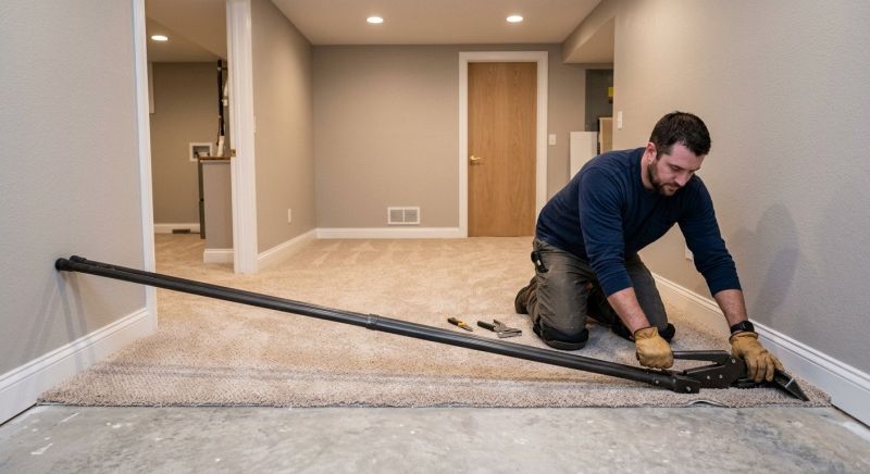 Basement Carpet Stretching in Old Bridge, NJ